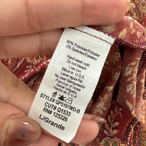 Windsor Paisley Chic High-waist Flare Pants - Picture 5 of 6